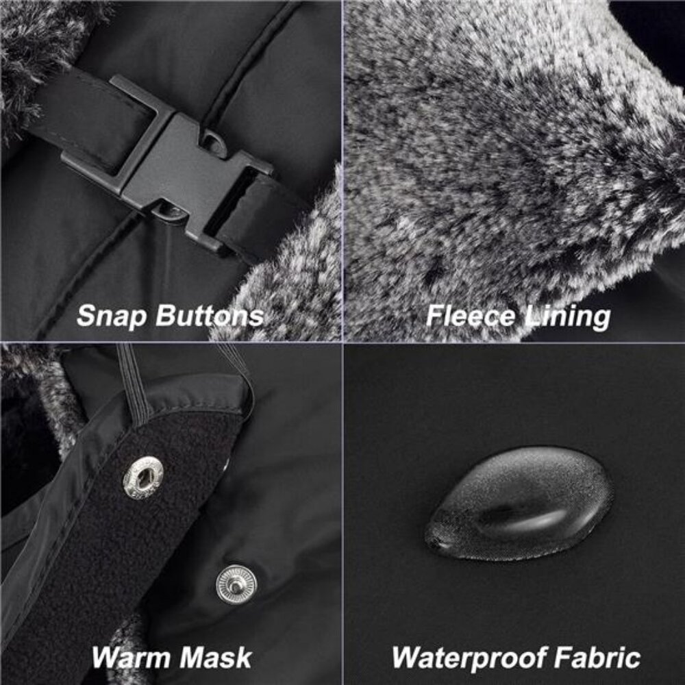 Winter Hats for Women Men Trapper Ushanka Hat with Ear Flaps Warm - Picture 2 of 7